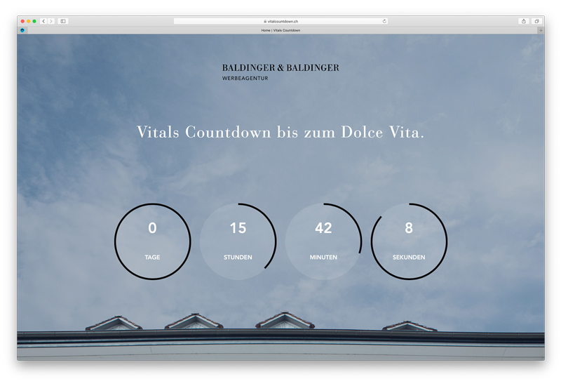 Der Countdown beginnt